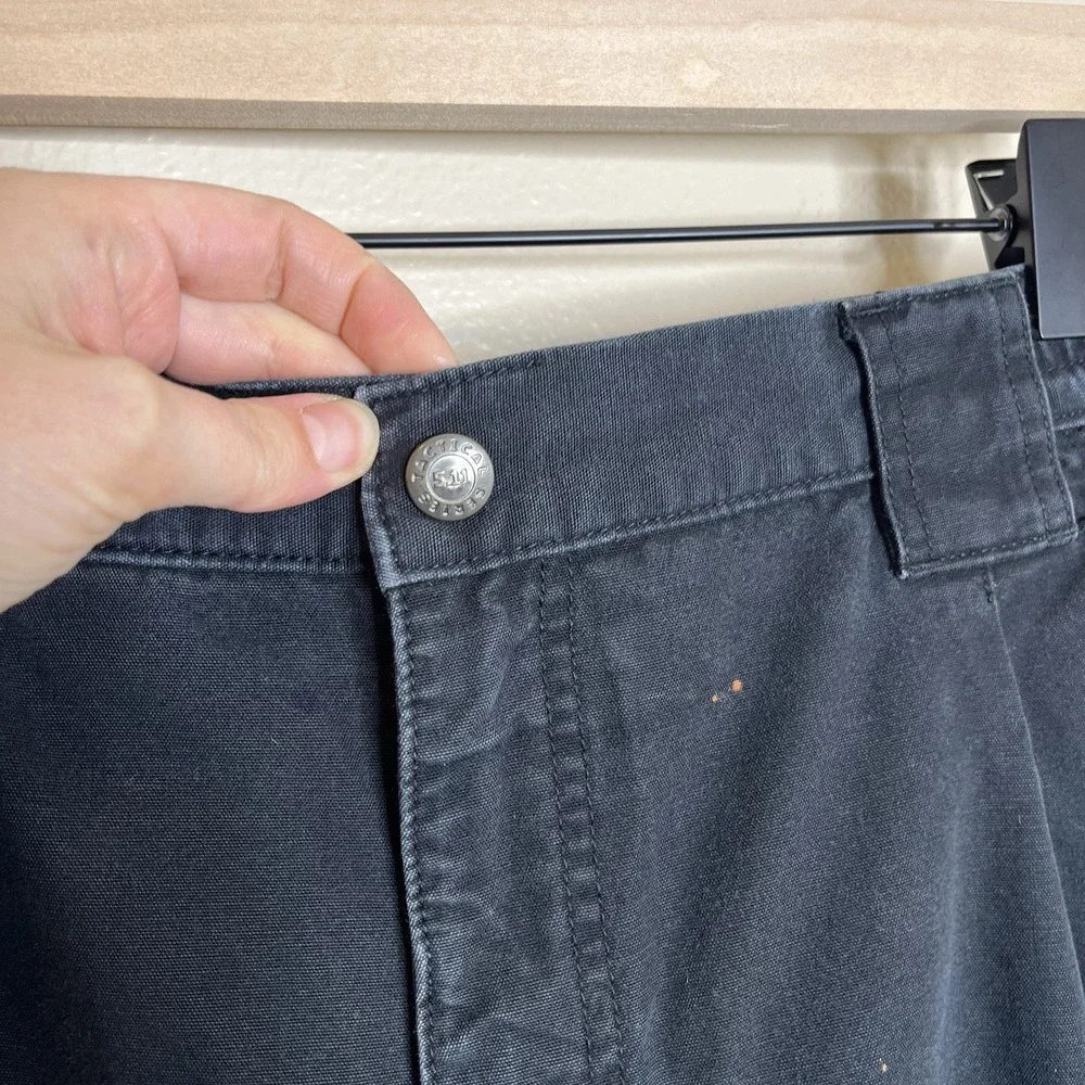 511 tactical pants 34x30 Black‎ Utility Workwear Cargo 90s Canvas Elastic Waist